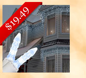 70 LED Winter Pure White Icicle Light Set