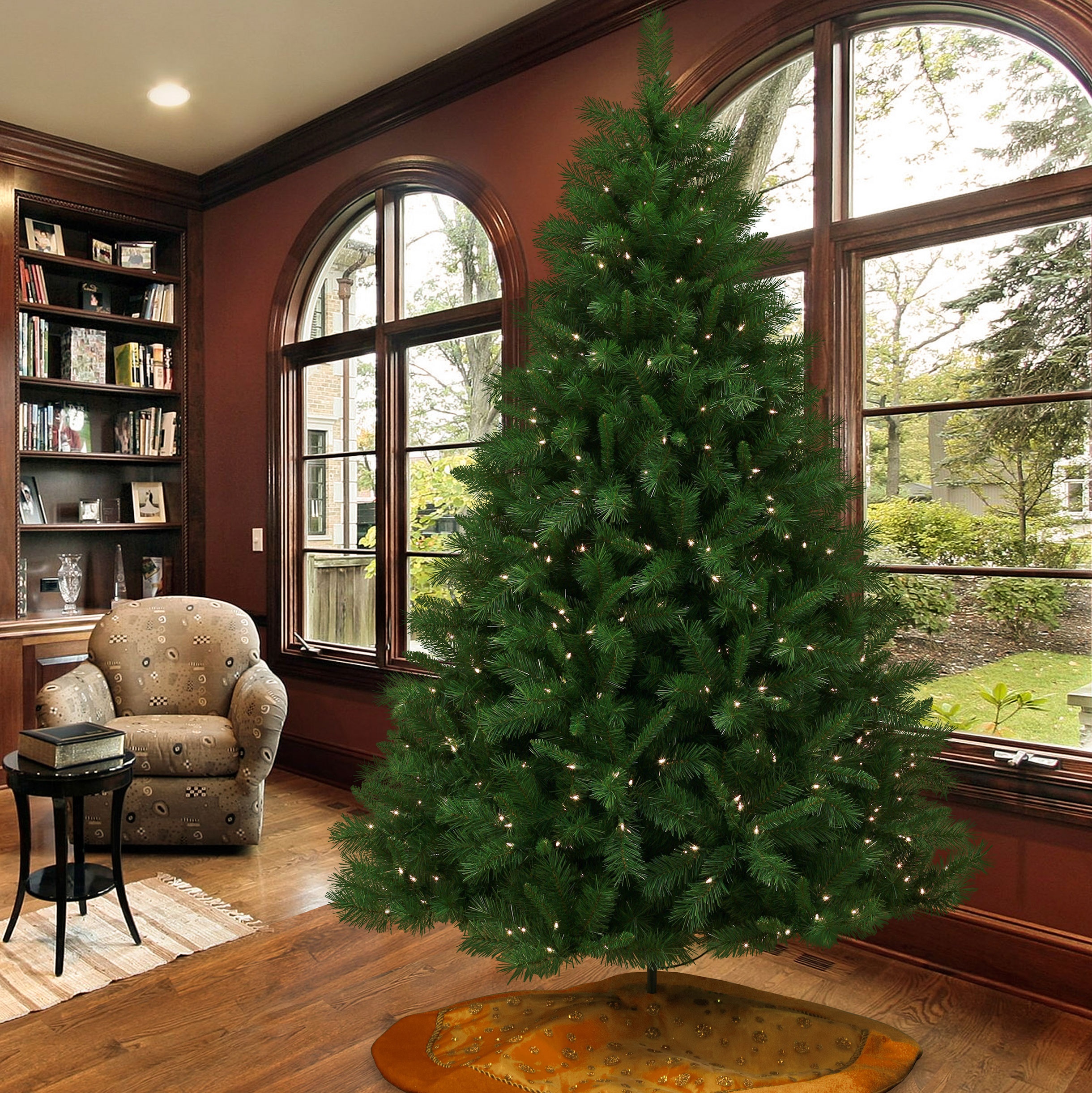 pre-lit christmas tree