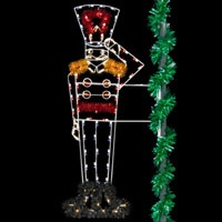 Commercial Christmas decorations and displays.  Outdoor commercial lighting pole mounts
