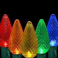 C9 Dimmable LED Replacement Christmas Lights