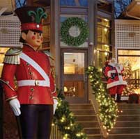 Giant Christmas figures