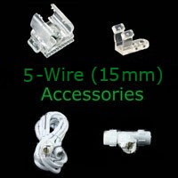 Rope Light Accessories and Controllers for 5 wire rope light