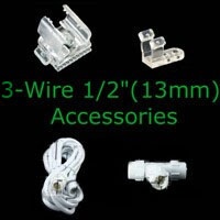 Rope Light Accessories and Controllers for 3 wire rope light
