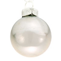 Christmas ball metallic finish