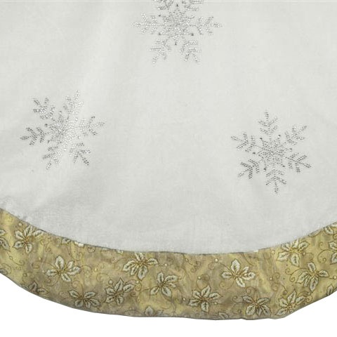 tree skirts 56 quot silver beaded snowflake tree skirt with tree skirts 56 quot silver beaded snowflake tree skirt with
