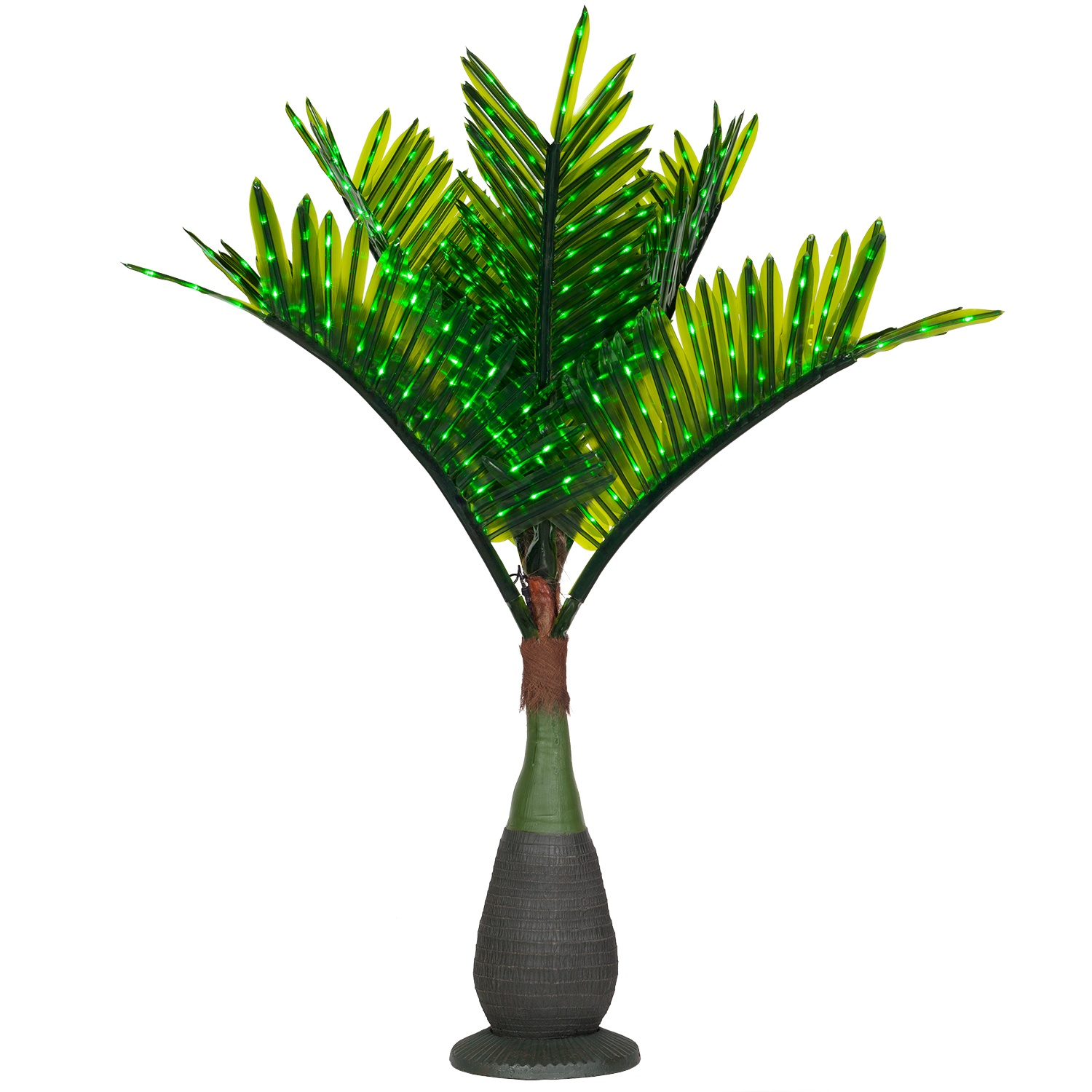 Lighted Palm Trees  7.539; LED Bottle Palm Tree  Natural Green