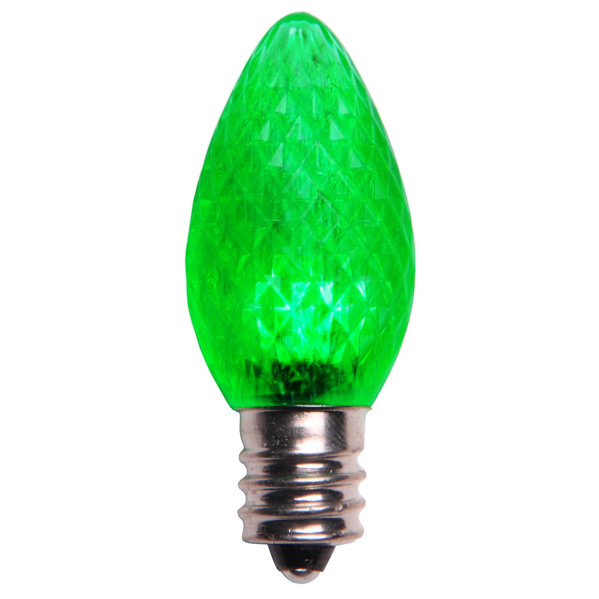 C7 Green LED Christmas Replacement Bulbs