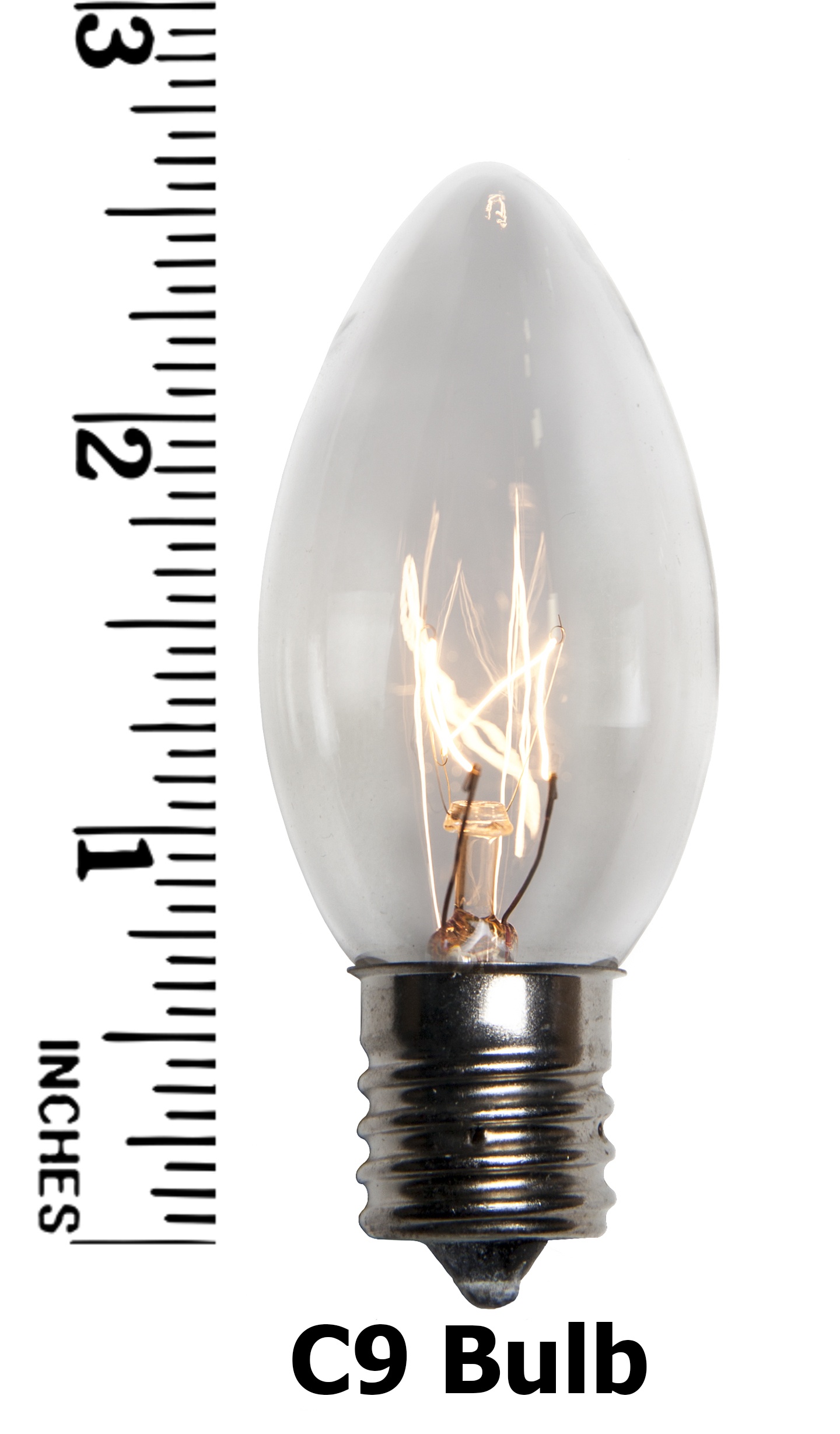 C9 Christmas Light Bulb C9 Clear Christmas Light Bulbs, Transparent