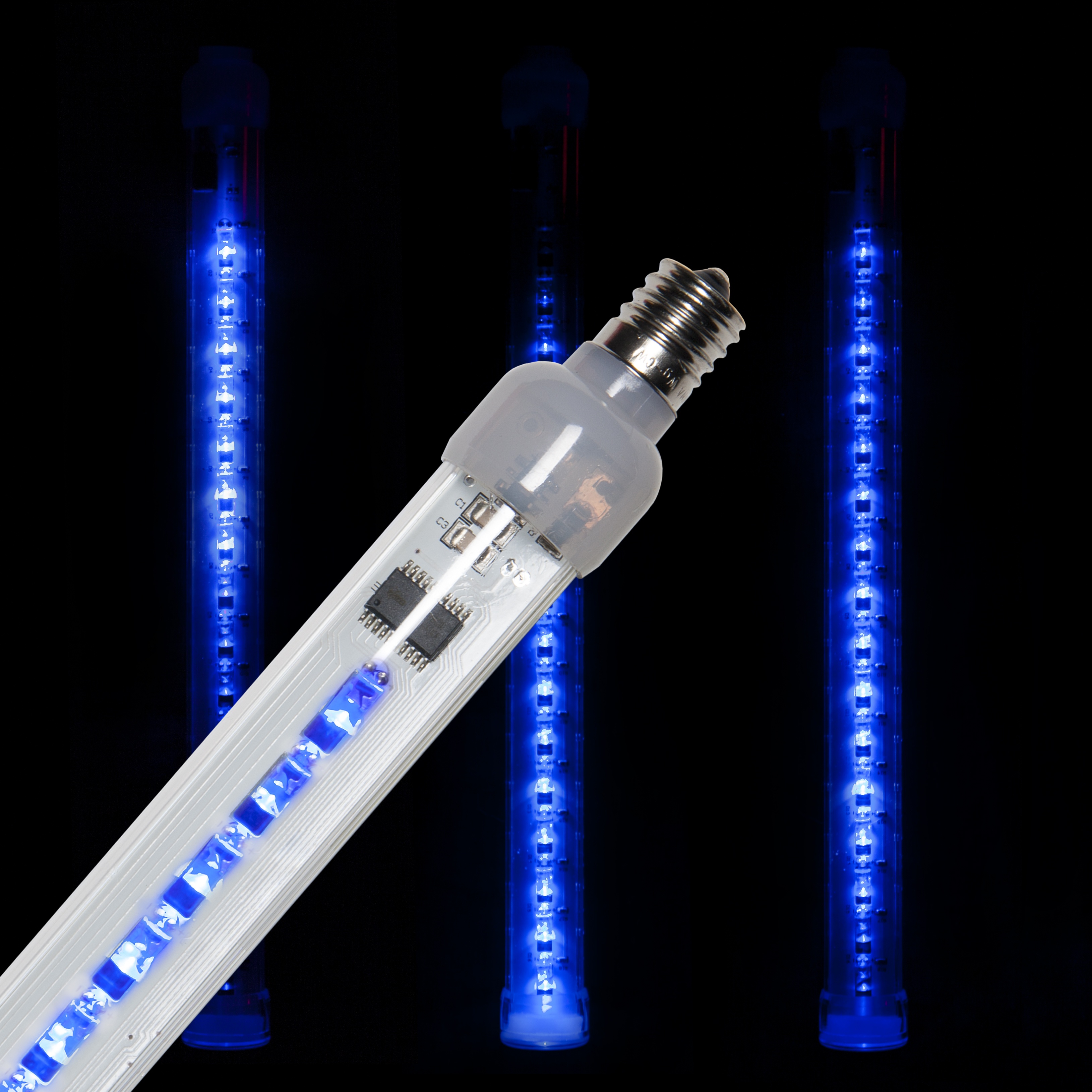 T8 Blue Grand Cascade LED Light Tubes, E17 Base