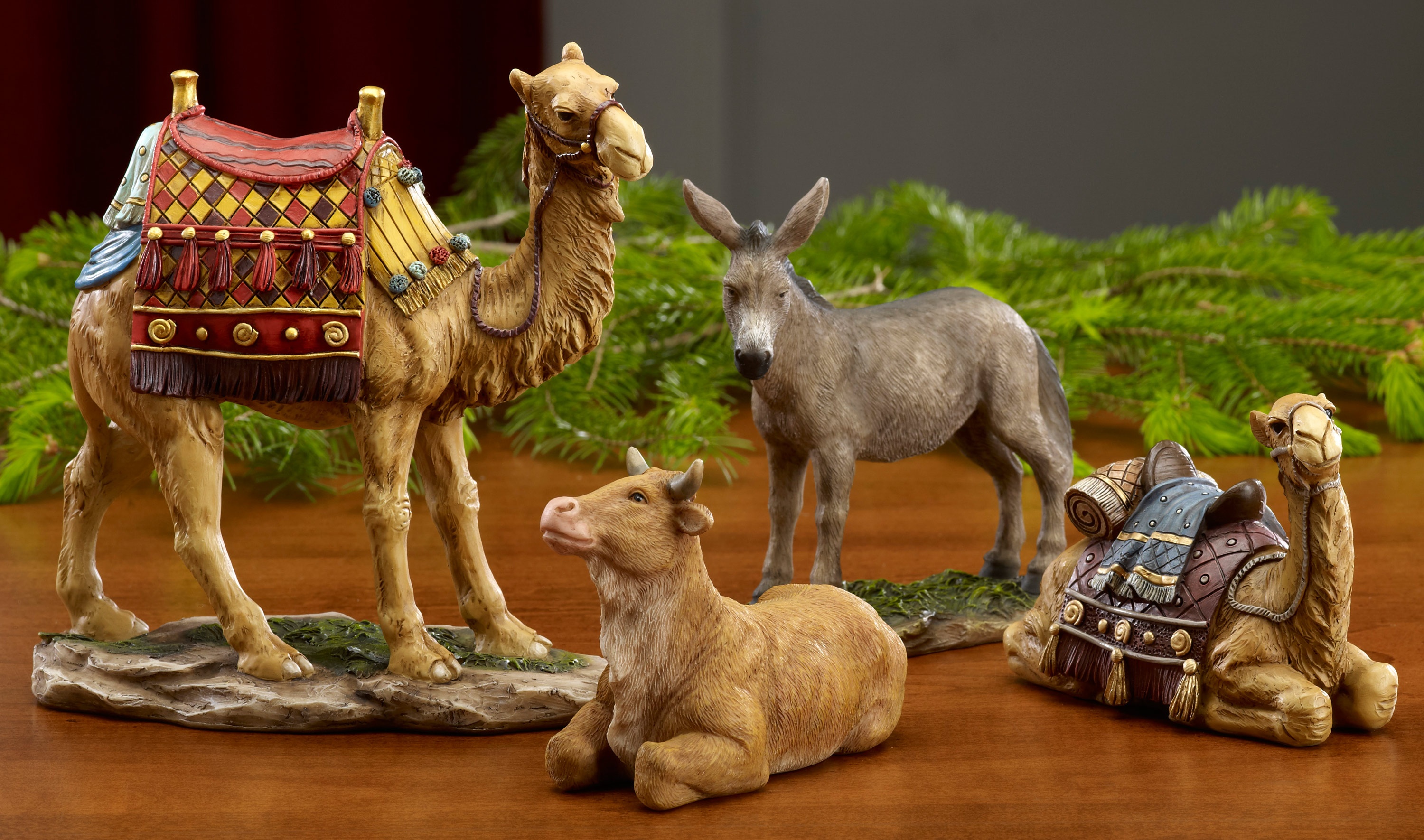 christmas nativity animal figurines