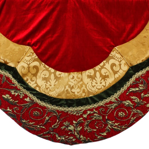 Red And Gold Tree Skirt 115