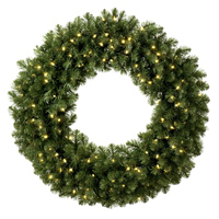 prelit wreaths and garland
