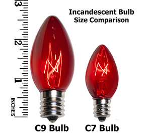 Bulb Light Size Comparison