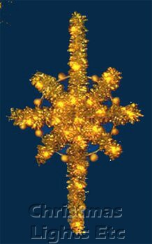Product ID: 15301Description: 6' X 4' Gold Halo Star, Building Front, Amber Lamps