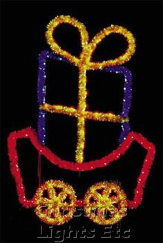 Product ID: 15418Description: 6' X 5' Fantasy Gift Car, Building Front, Amber, Blue and Red Lamps