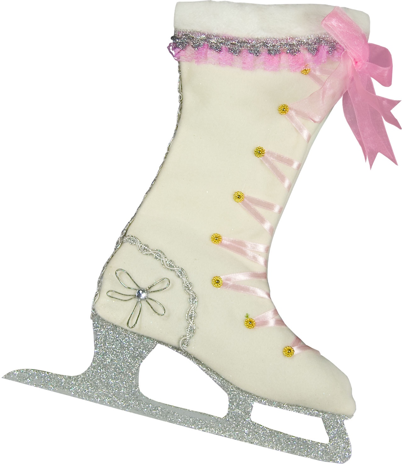 Girls Ice Skate Christmas Stocking