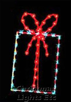 Product ID: 15618Description: 4' X 2' Gift Package, Blue and Red Lamps
