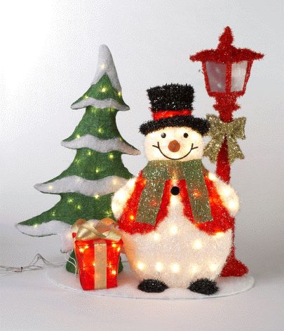 Snowman Christmas Tree Outdoor Decoration