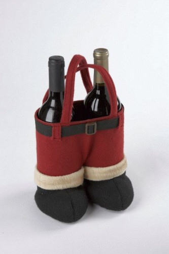 Santa Stockings Wine Holder