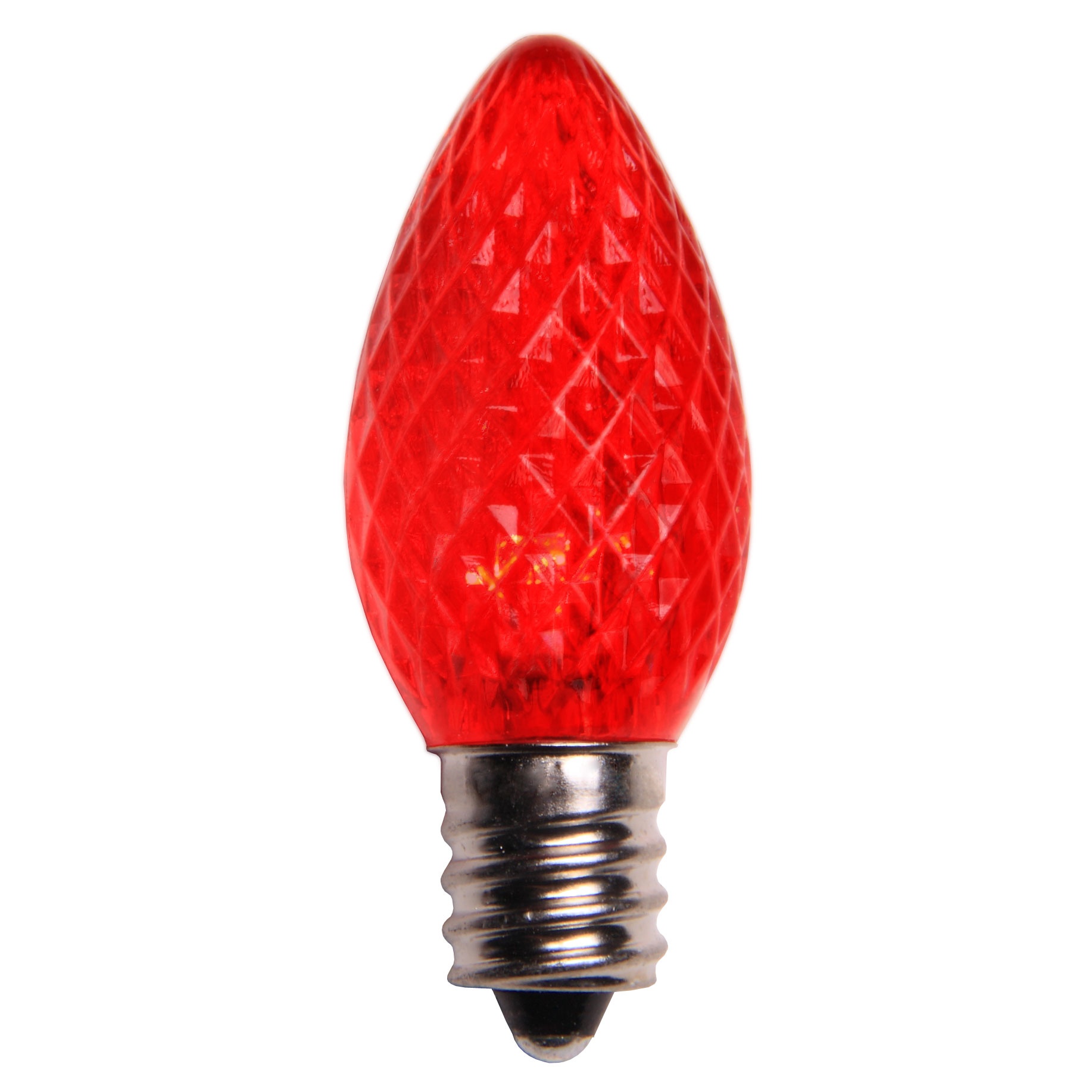 C7 LED Red Christmas Light Bulbs