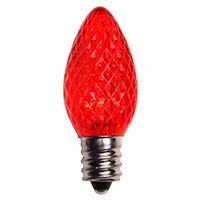 C7 LED Red Bulb