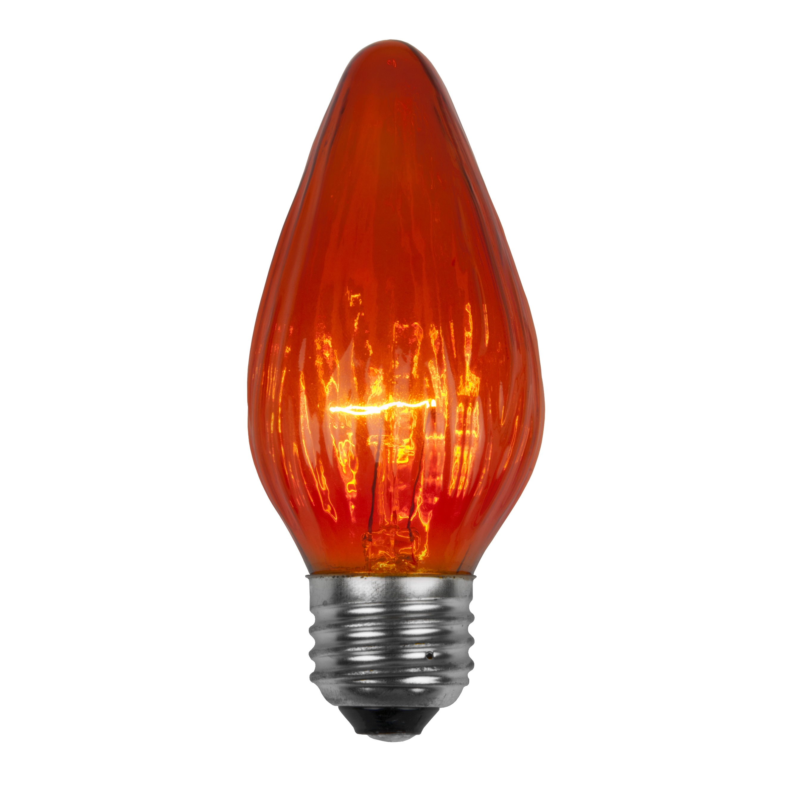 F15 Amber Flame Replacement Bulb E26 Nickel Base
