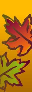 Fall Leaves Light Pole Banner 30" x 94" 