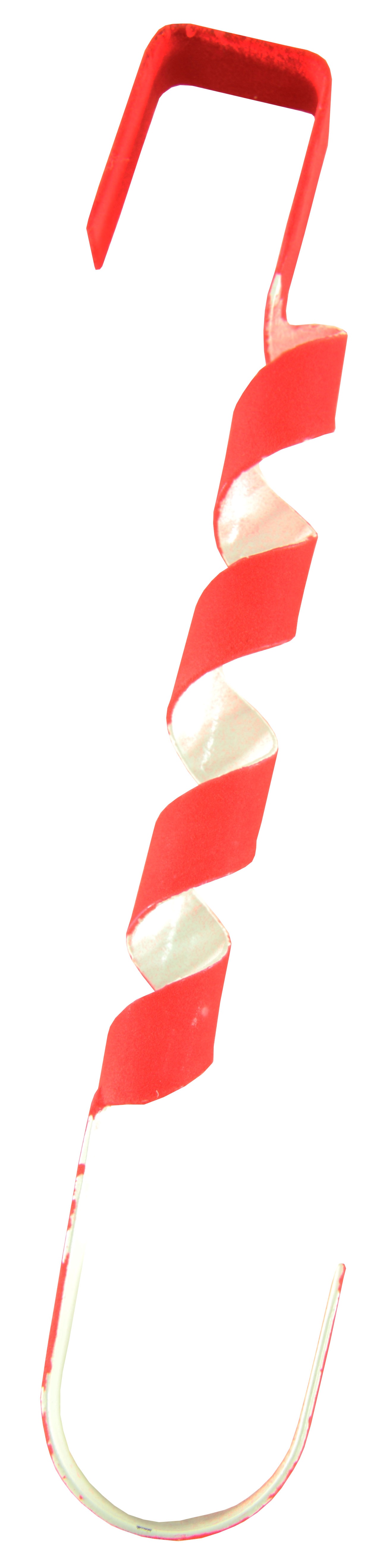 Metal Wreath Hanger with Red Flocking