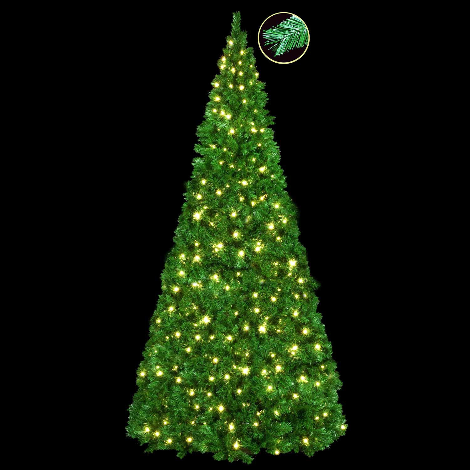 16' Northwoods Pine Tree, 480 Clear C7 Lights
