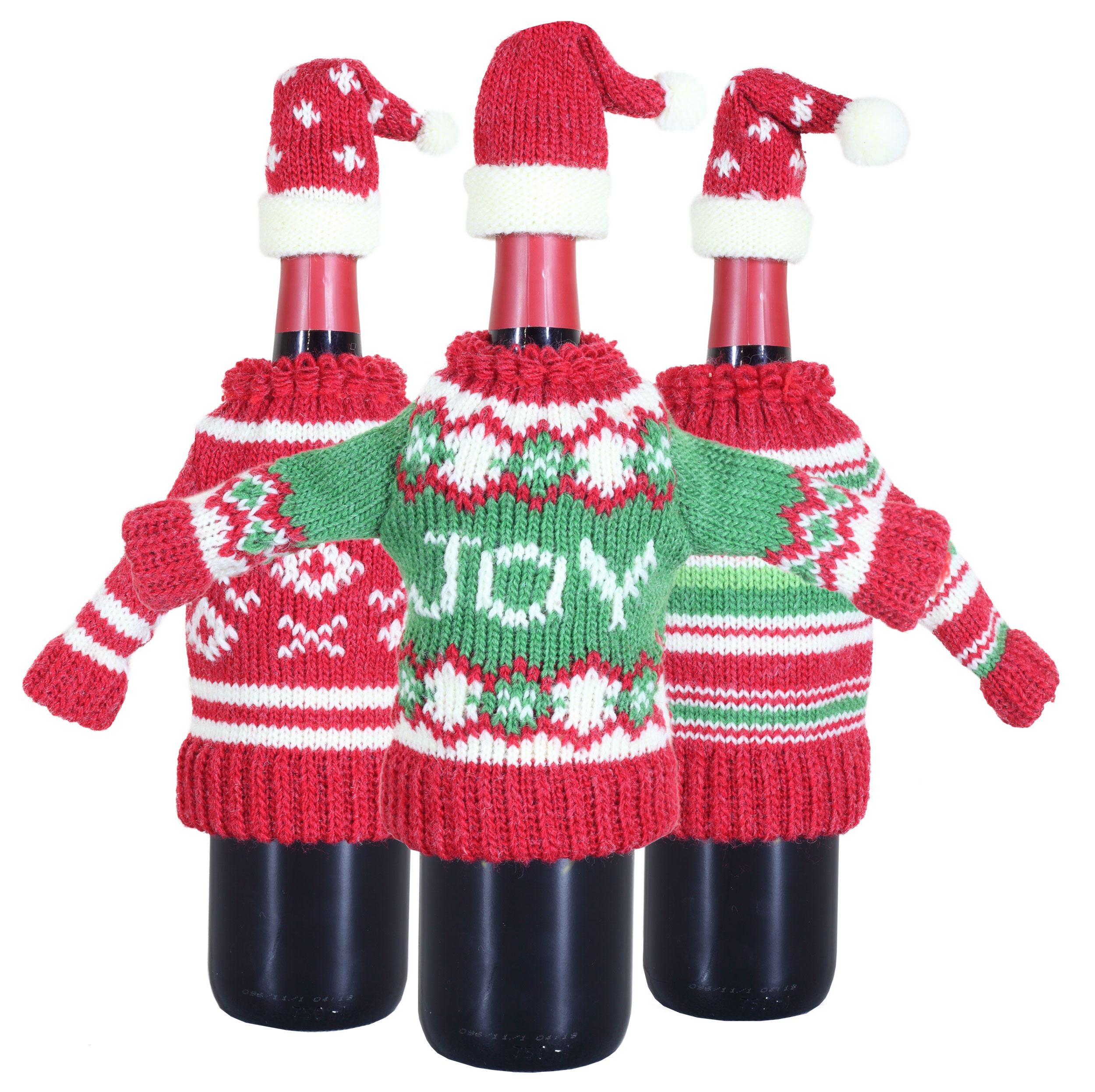 Wine Bottle Sweater 3 Set
