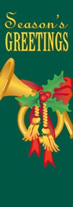 French Horn Light Pole Banner 30" x 84"