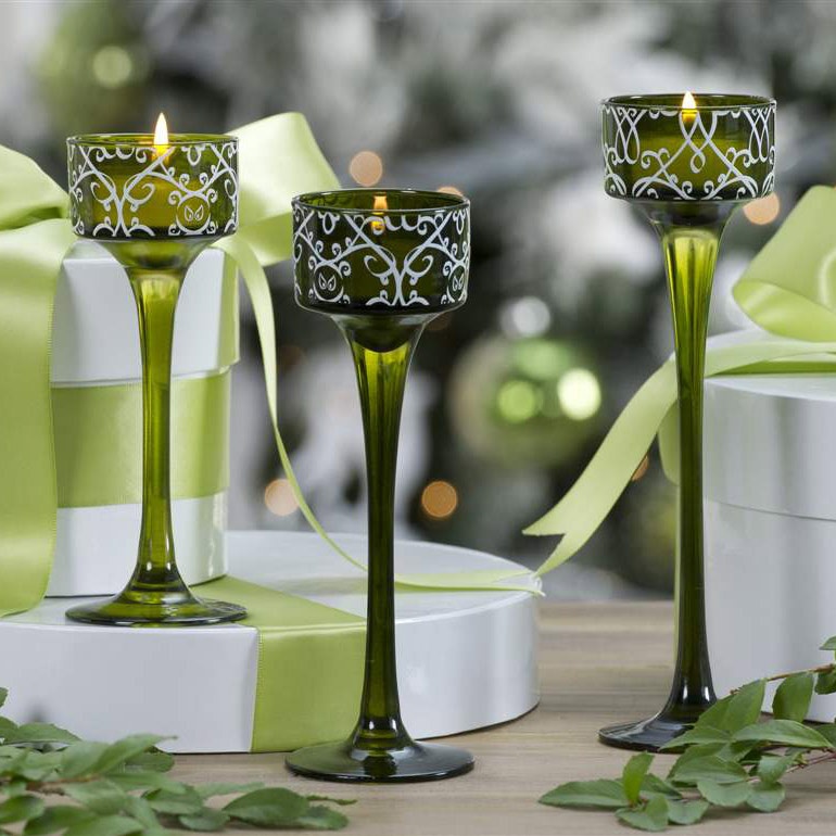 Christmas candle holders