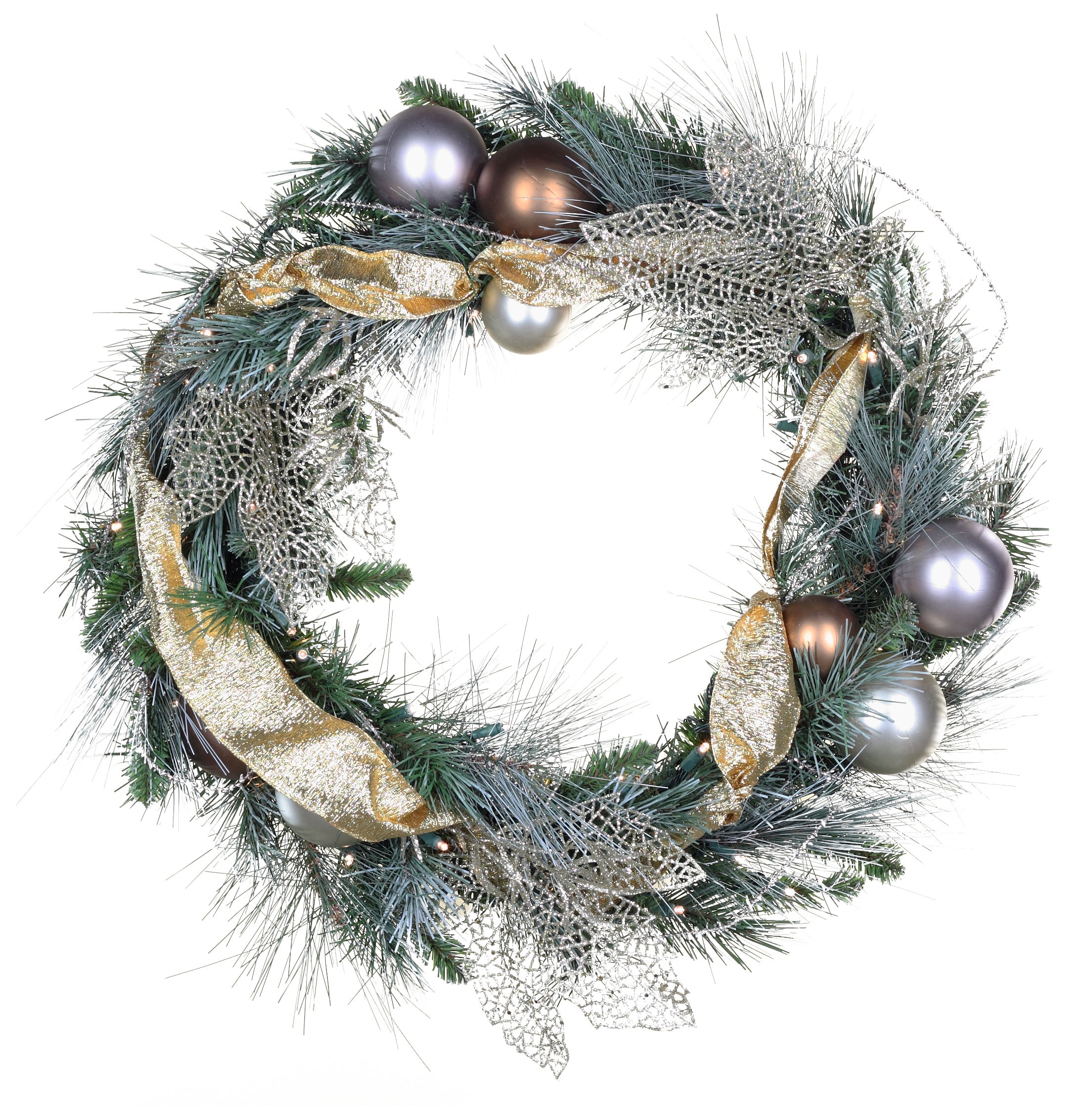 Product ID: 22096 Description: 36 Scotch Mixed Pine Battery Operated Wreath