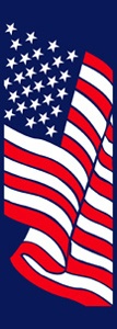 Stars and Stripes Light Pole Banner 30" x 84"