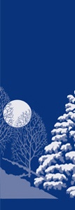 Winter Scene Light Pole Banner 30" x 60"