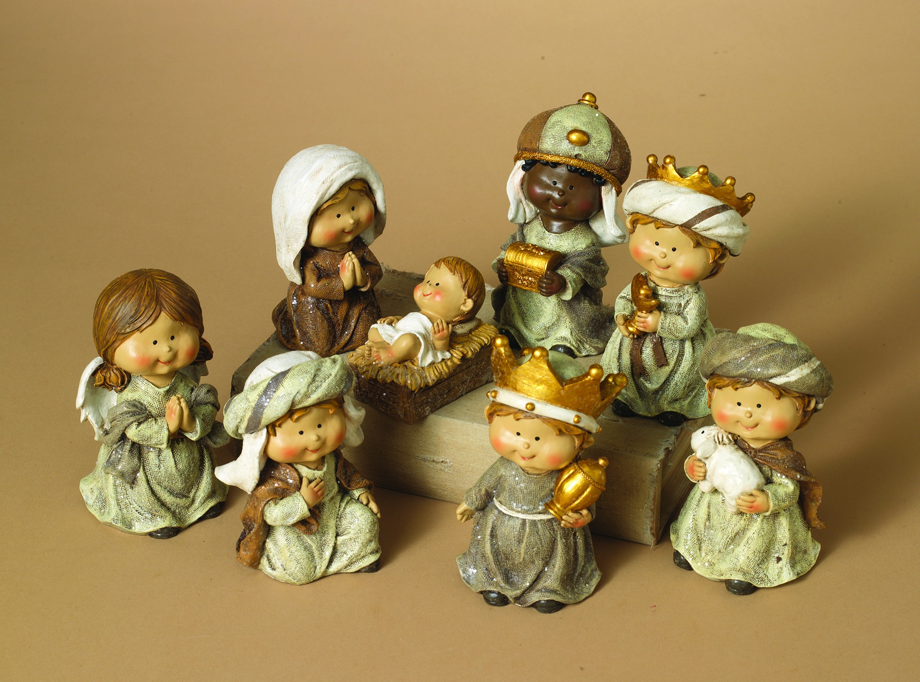 8 pc Children Nativity Set