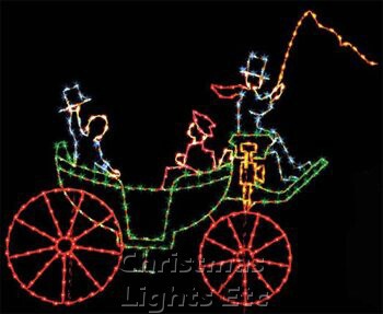 10' X 12' Victorian Coach, Multicolored Lamps