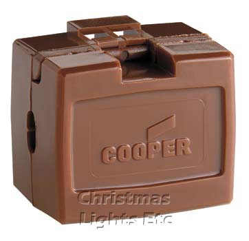Cord End Outlet, Polarized - Brown - SPT1 (For Indoor Use Only)