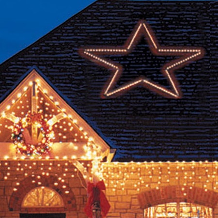 8.5' Giant LED Folding 5-Point Star, 150 Cool White Lights
