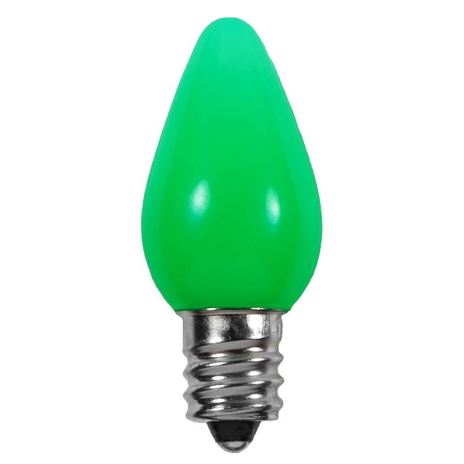 C7 green LED bulb