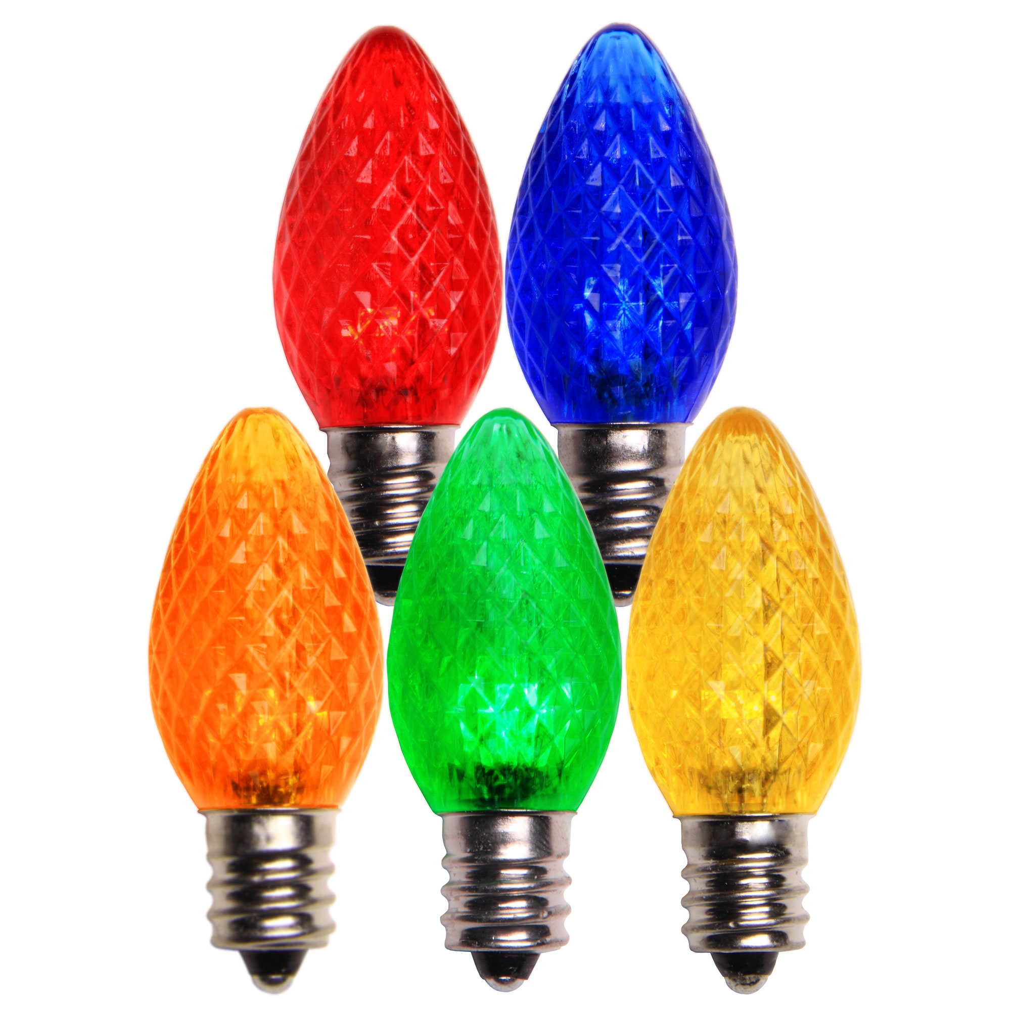 C7 Color Change Multicolor LED Christmas Light Bulbs Replacement Bulbs Christmas Lights