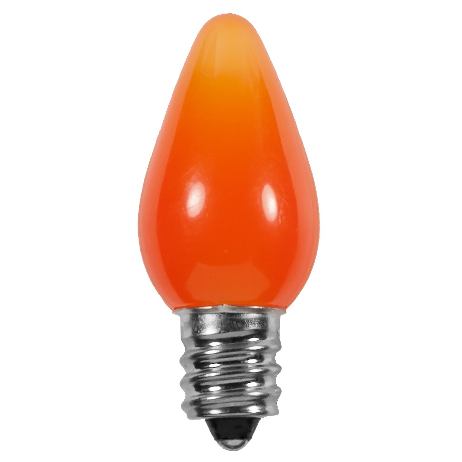 C7 orange LED bulb