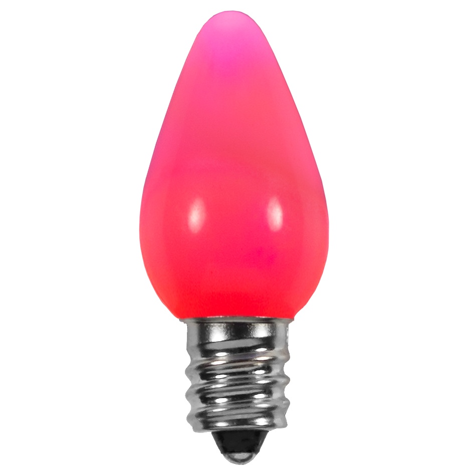 C7 pink LED bulb