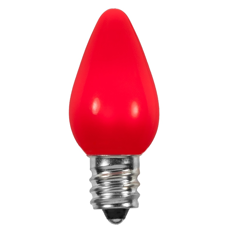 C7 red LED bulb