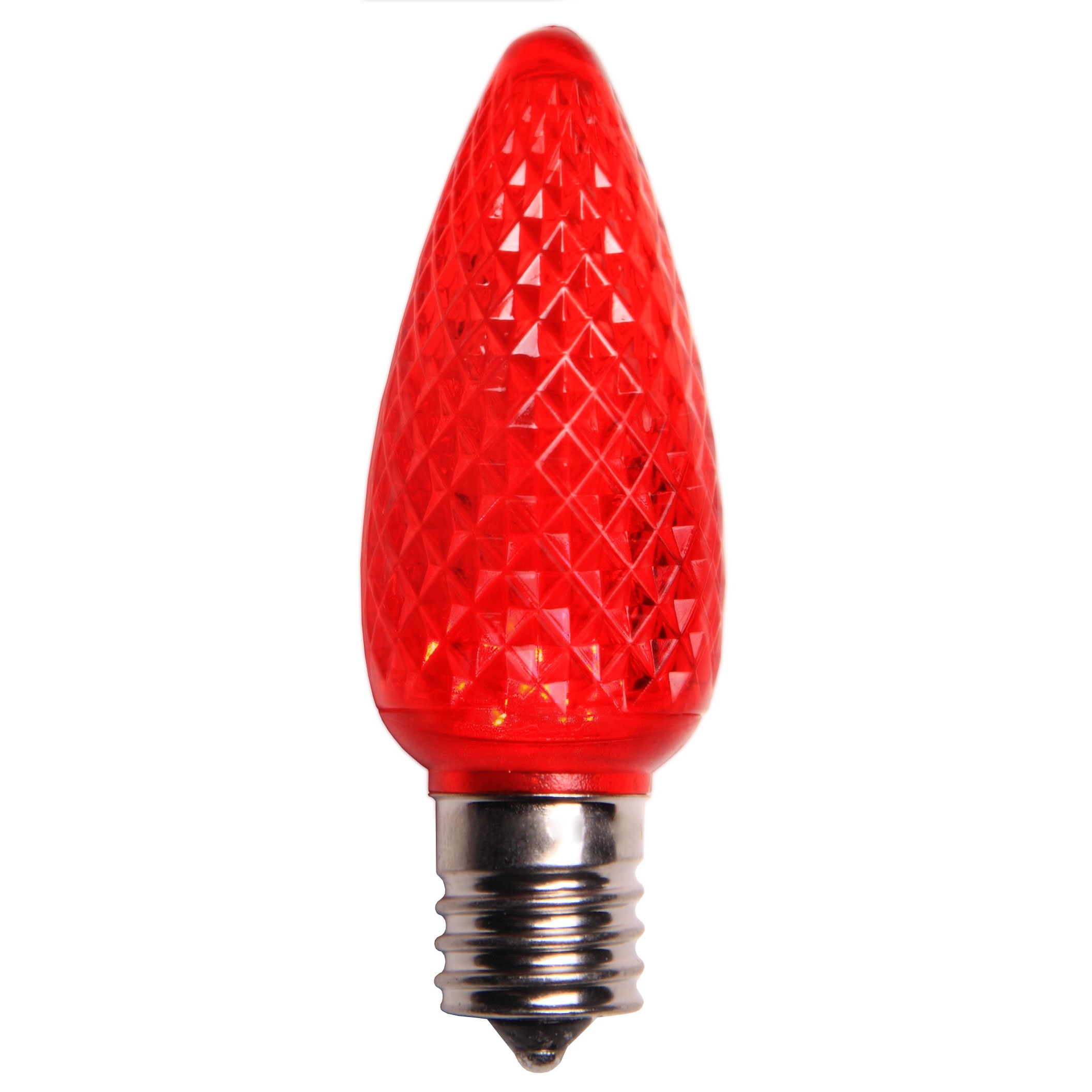 C9 Christmas Light Bulb - C9 Red Christmas Light Bulbs, Opaque