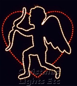 Cupid And His Bow In Heart Motif
