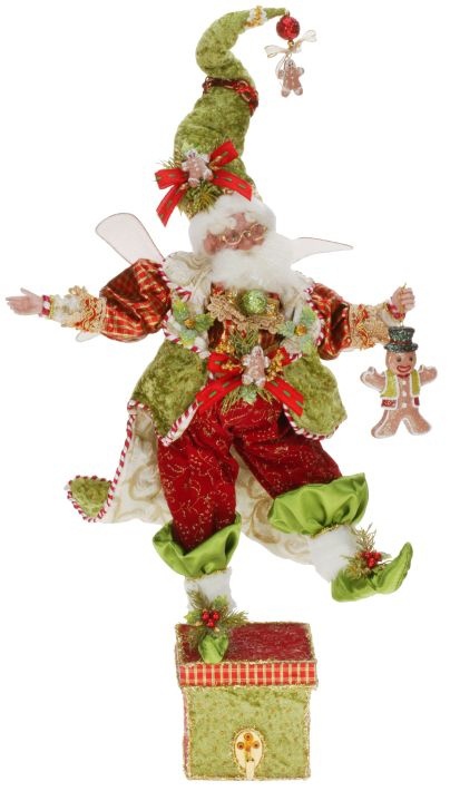 Fairy with gingerbread stocking holder 