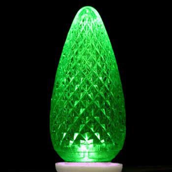 C9 120V Green Commercial LED Replacement Lamp, Box of 25