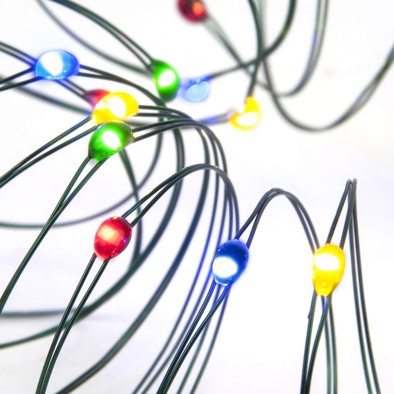LED Multicolored Fairy Lights Battery Operated Ultra Thin Wire