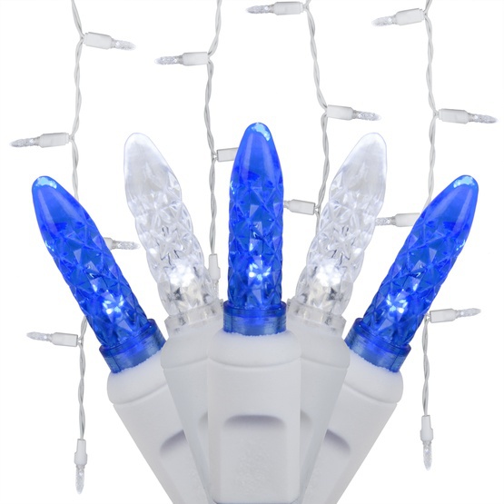 M5 Blue and Cool White LED Icicle Lights